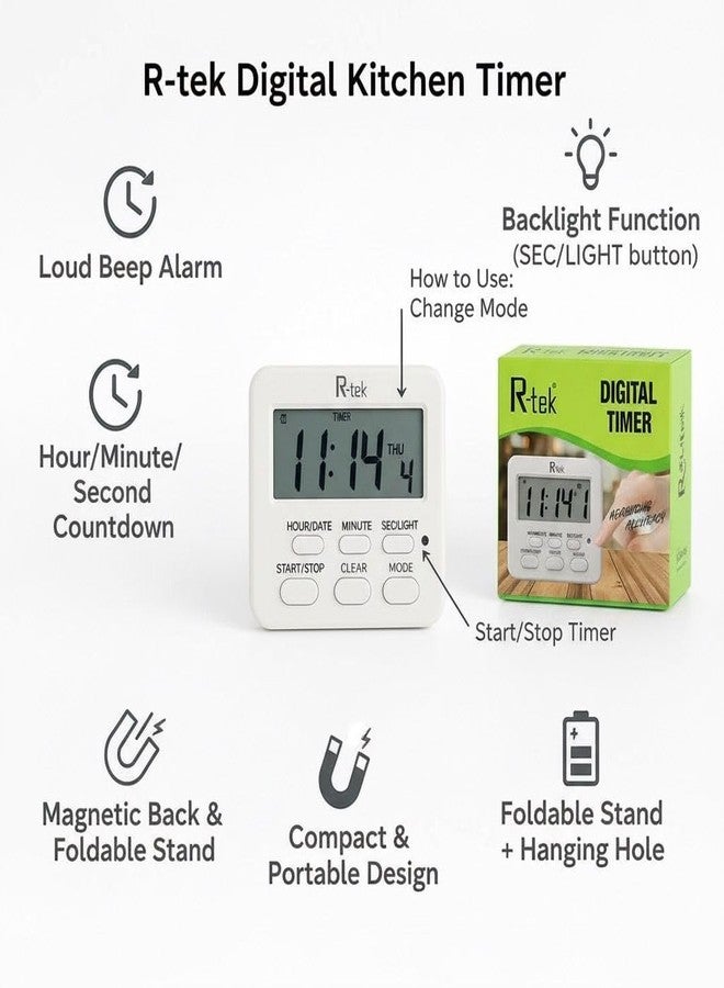 R-TEK Digital KICTHEN Timer (2) - Image 5